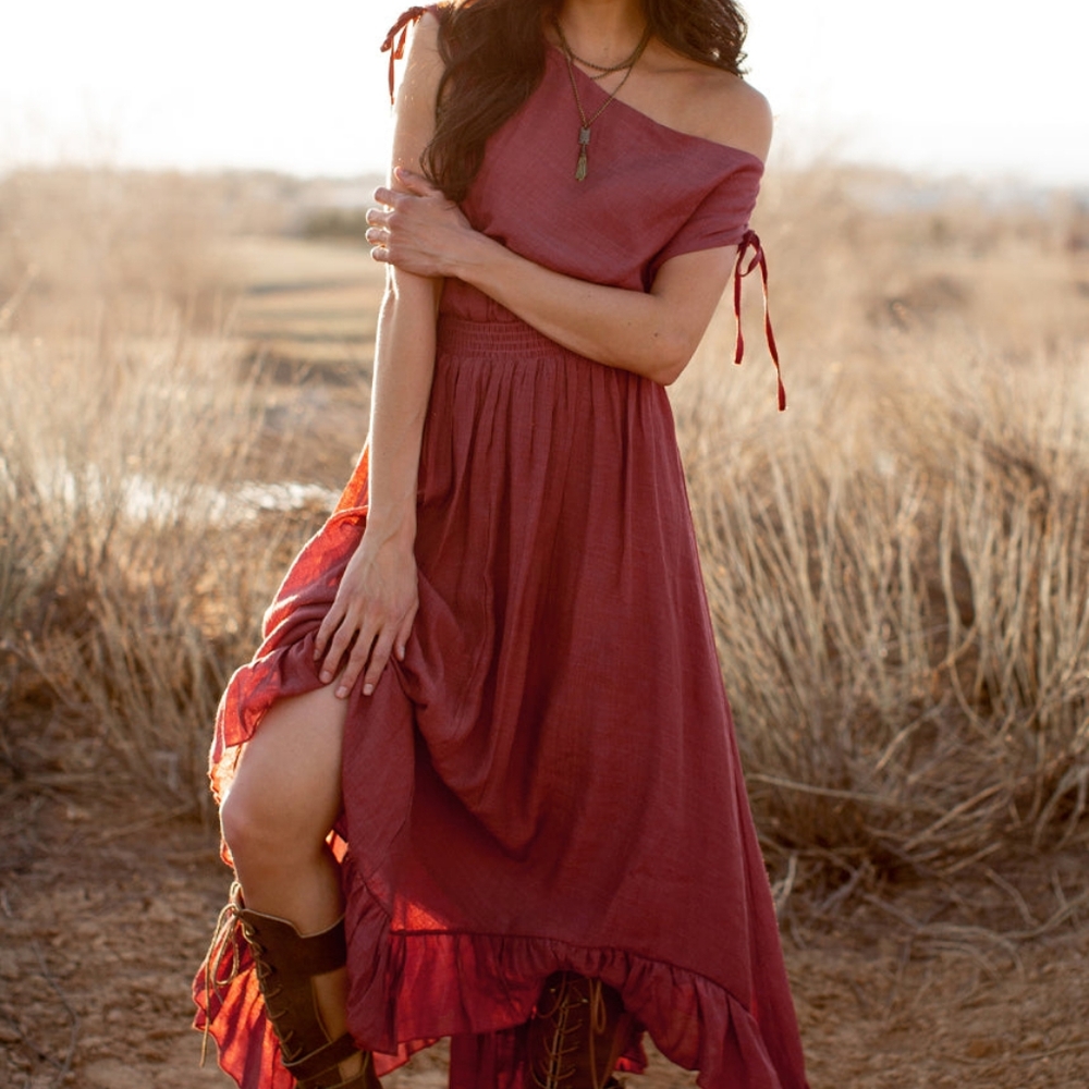 XS Joyfolie Gia Dress in Mesa Rose